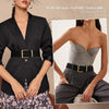Wide Suede Waist Belt