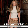 Wide Suede Waist Belt