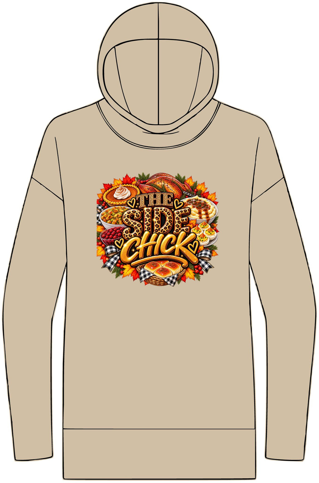 The Side Chick Graphic Hoodie | Cozy Women's Statement Sweatshirt w/o the man
