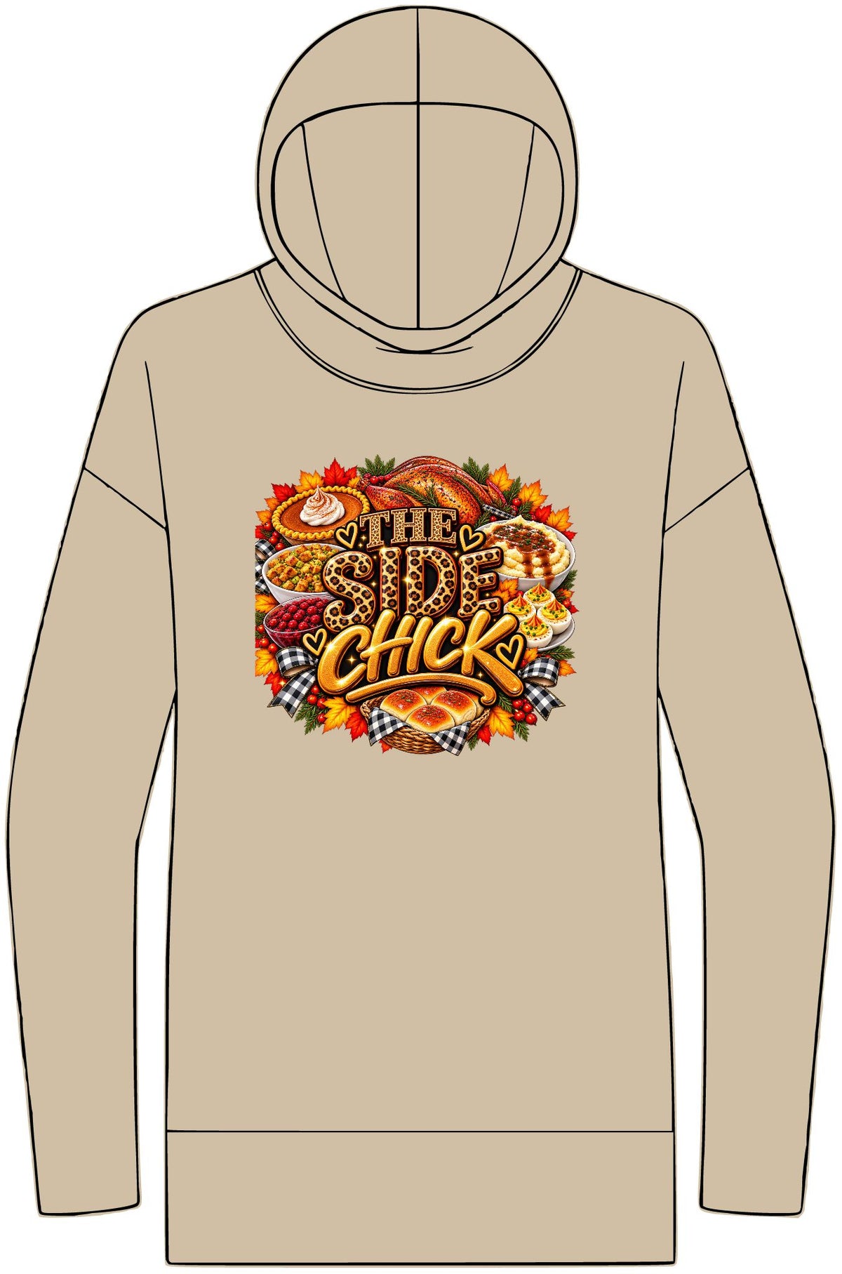 The Side Chick Graphic Hoodie | Cozy Women's Statement Sweatshirt w/o the man